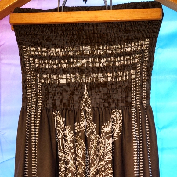 Pre Loved bathing suit cover up Purple Boho style - Picture 2 of 4